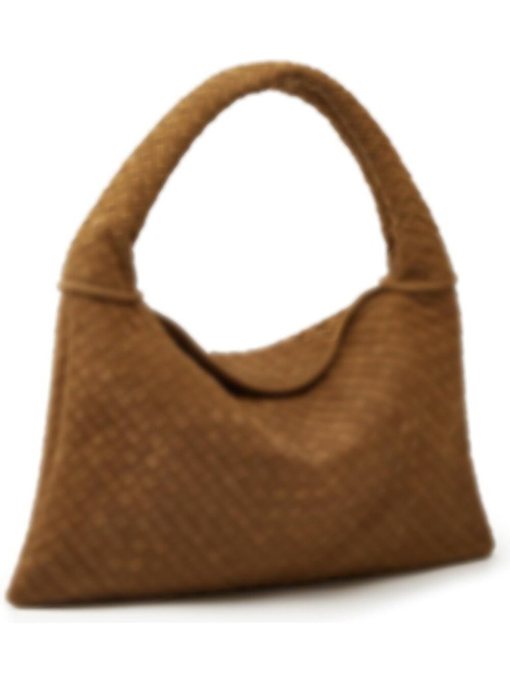 Trendy Slouchy Woven Suede Hobo Bag | Crossbody Crescent Shoulder Tote Purse